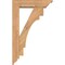 Ekena Millwork Merced Traditional Smooth Bracket w/ Offset Brace, Western Red Cedar, 5 1/2"W x 20"D x 32"H BKT0604X20X32MRC01SWR - alternate 3